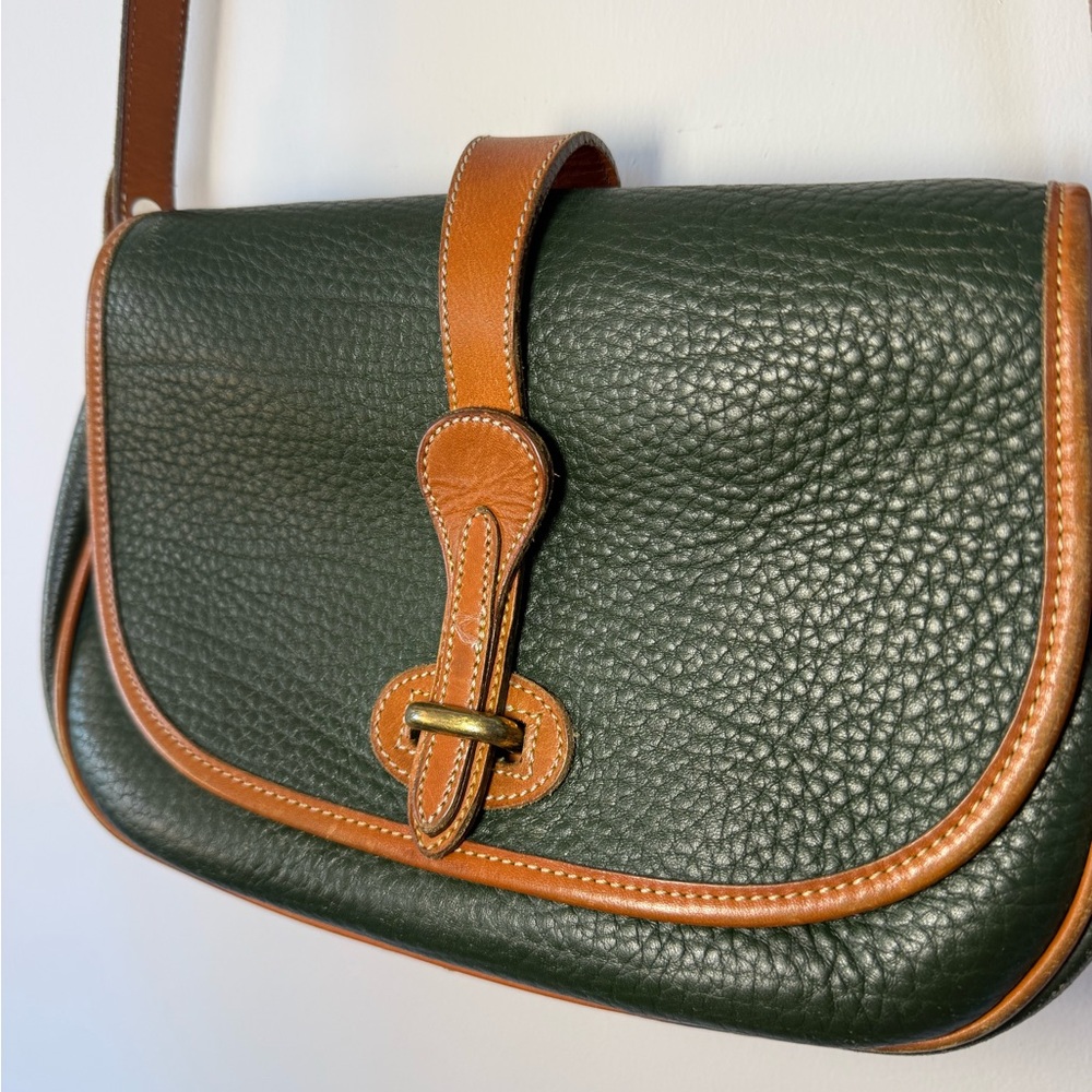 Dooney & Bourke Green and Brown Crossbody Bag - Picture 4 of 13